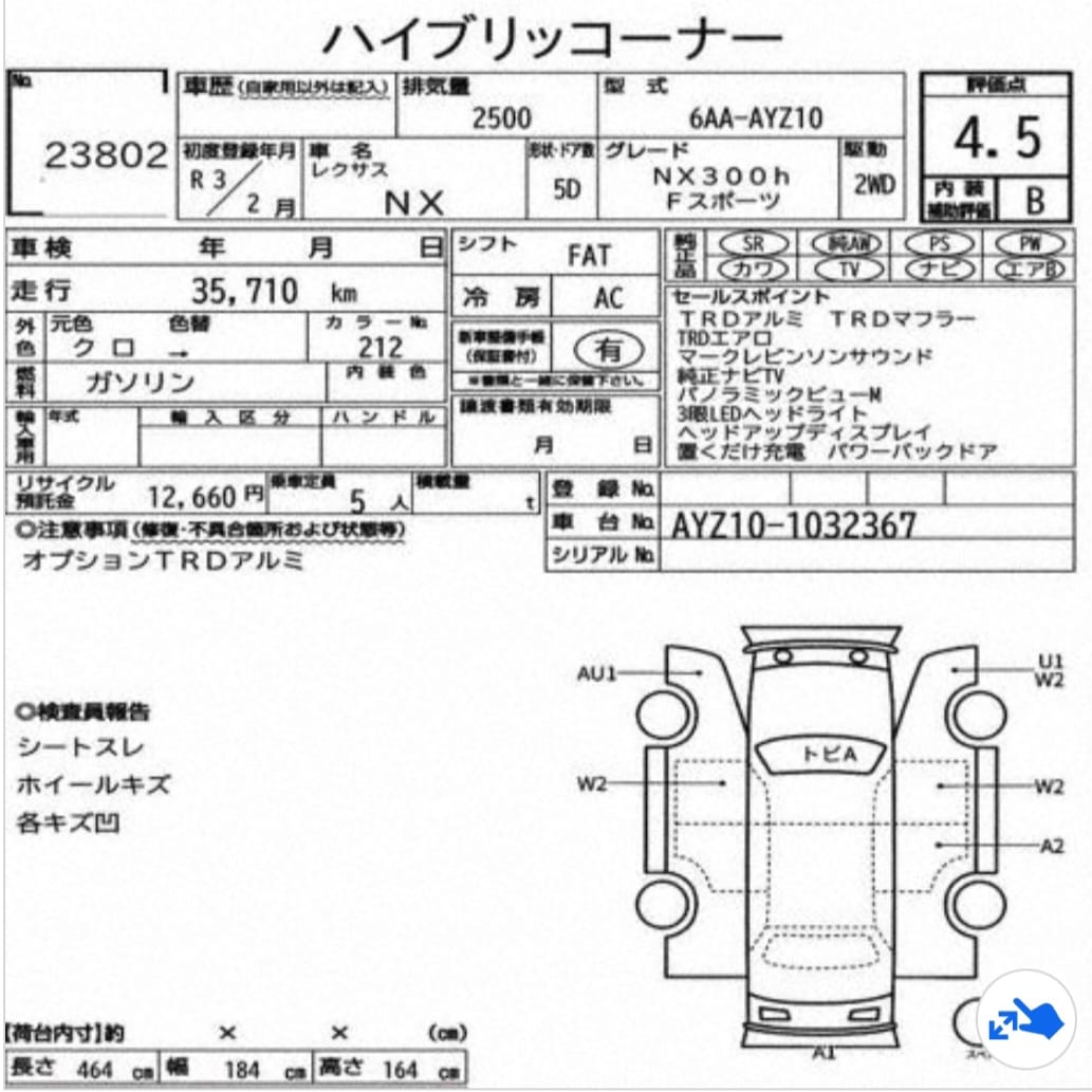 Lexus NX 300H 2021 Black F Sports