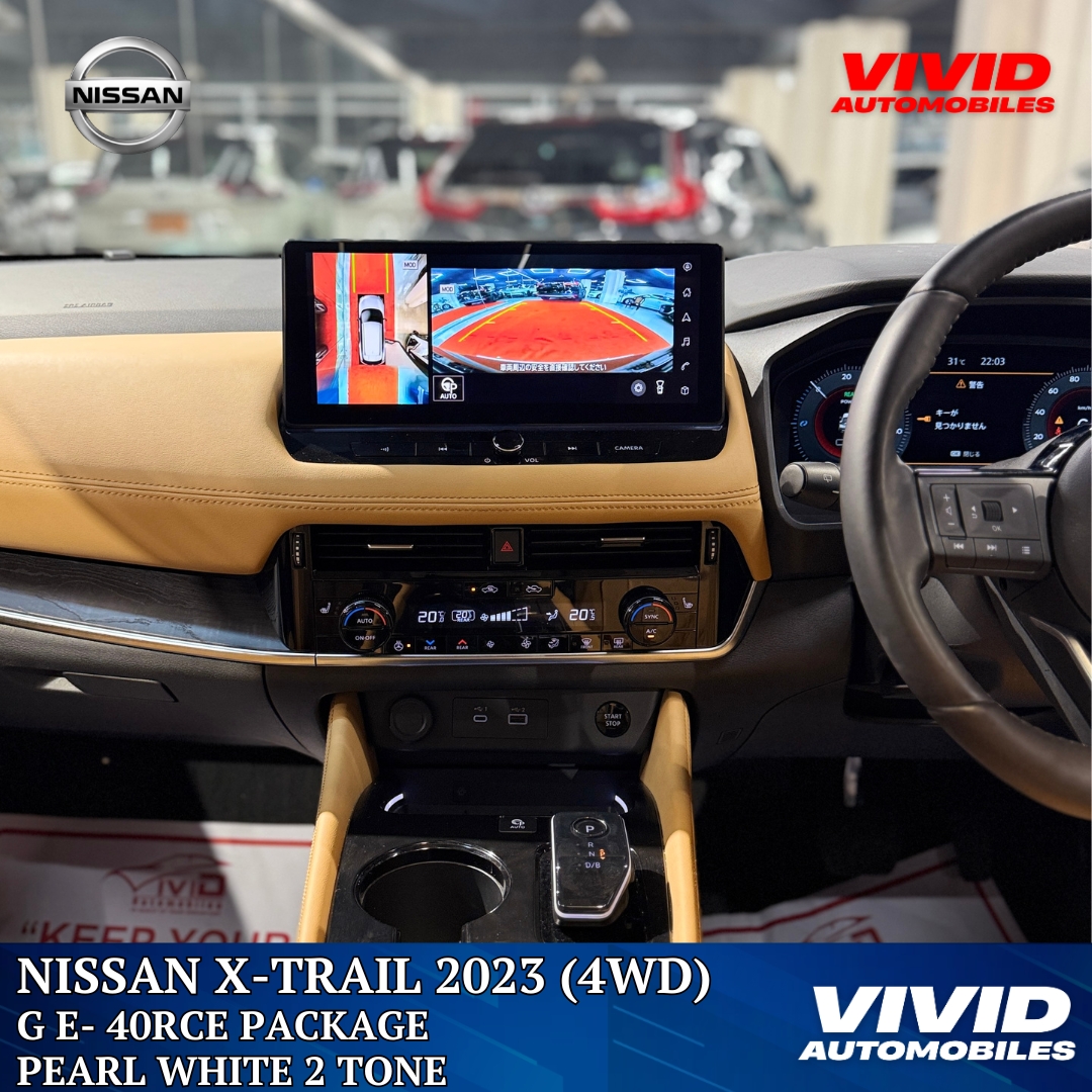 Nissan Xtrail 2023,Nissan X-Trail GE e-4ORCE 4WD Nissan X-Trail White Pearl 2 Tone Nissan X-Trail Hybrid SUV Nissan X-Trail 2023 for sale Nissan X-Trail Japan import