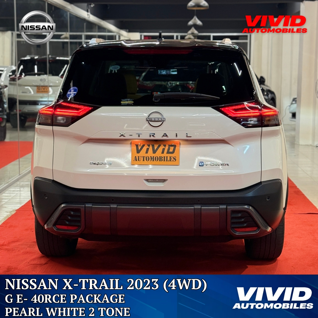 Nissan X-Trail GE e-4ORCE 4WD Nissan X-Trail White Pearl 2 Tone Nissan X-Trail Hybrid SUV Nissan X-Trail 2023 for sale Nissan X-Trail Japan import
