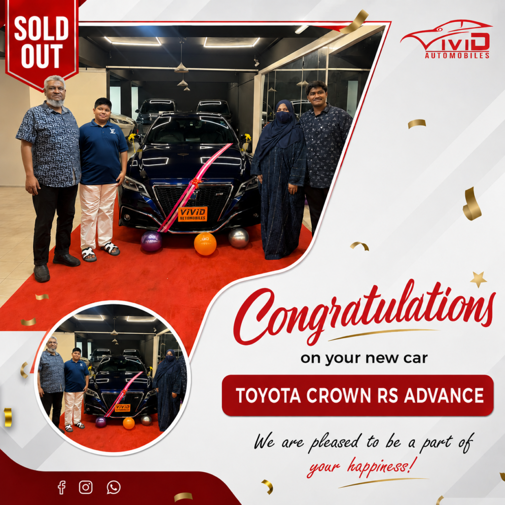 toyota crown congratulations post